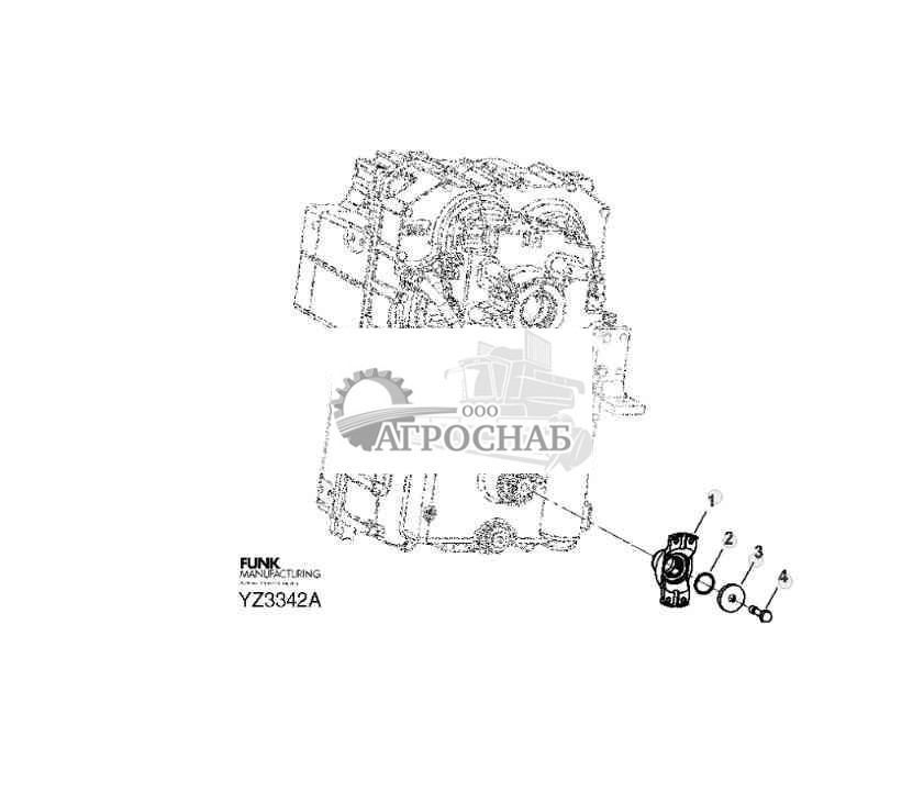 TRANSMISSION 8C YOKE GROUP (OUTPUT) 